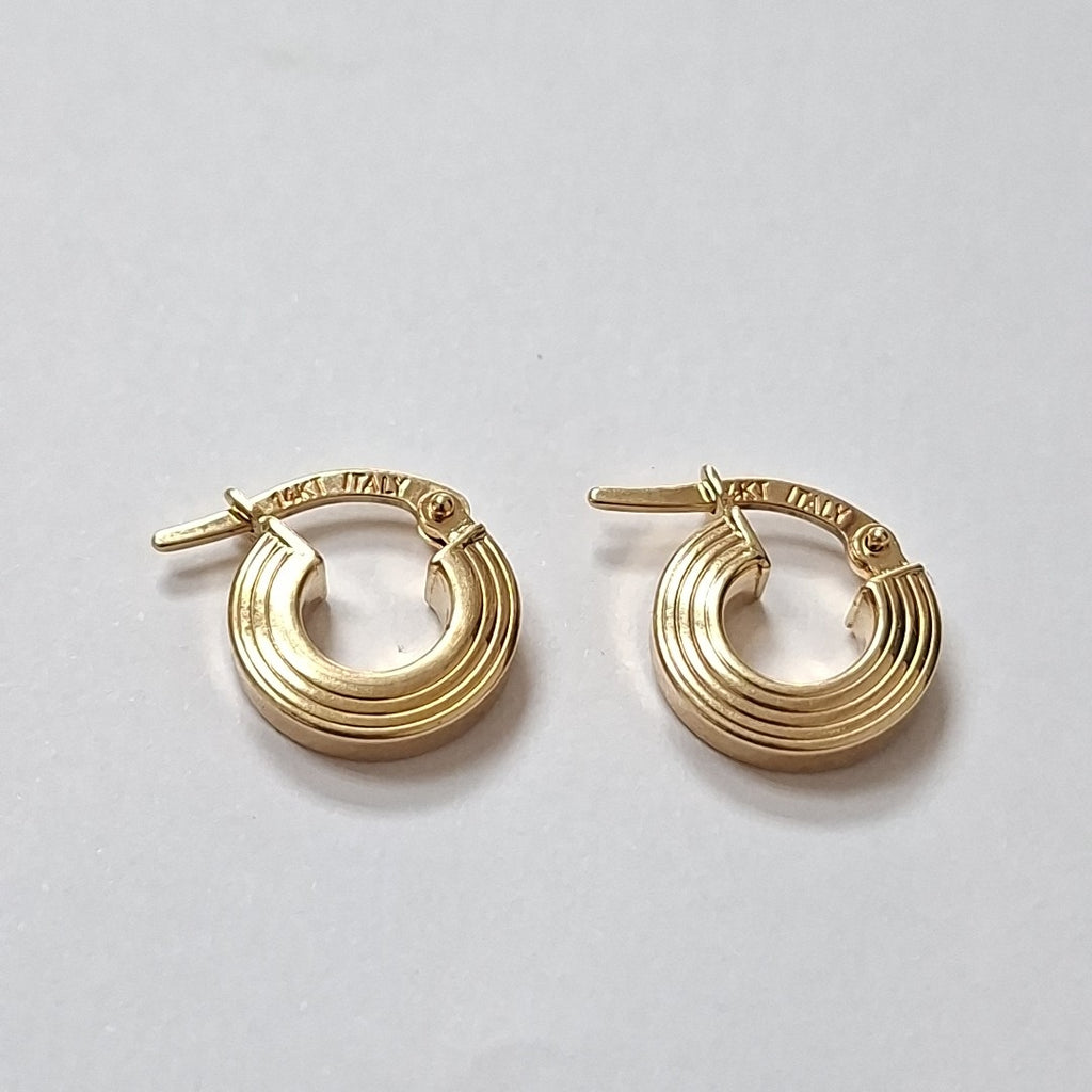ARETES PAR ORO 14 K 1,10 GRMS (SEMINUEVO)