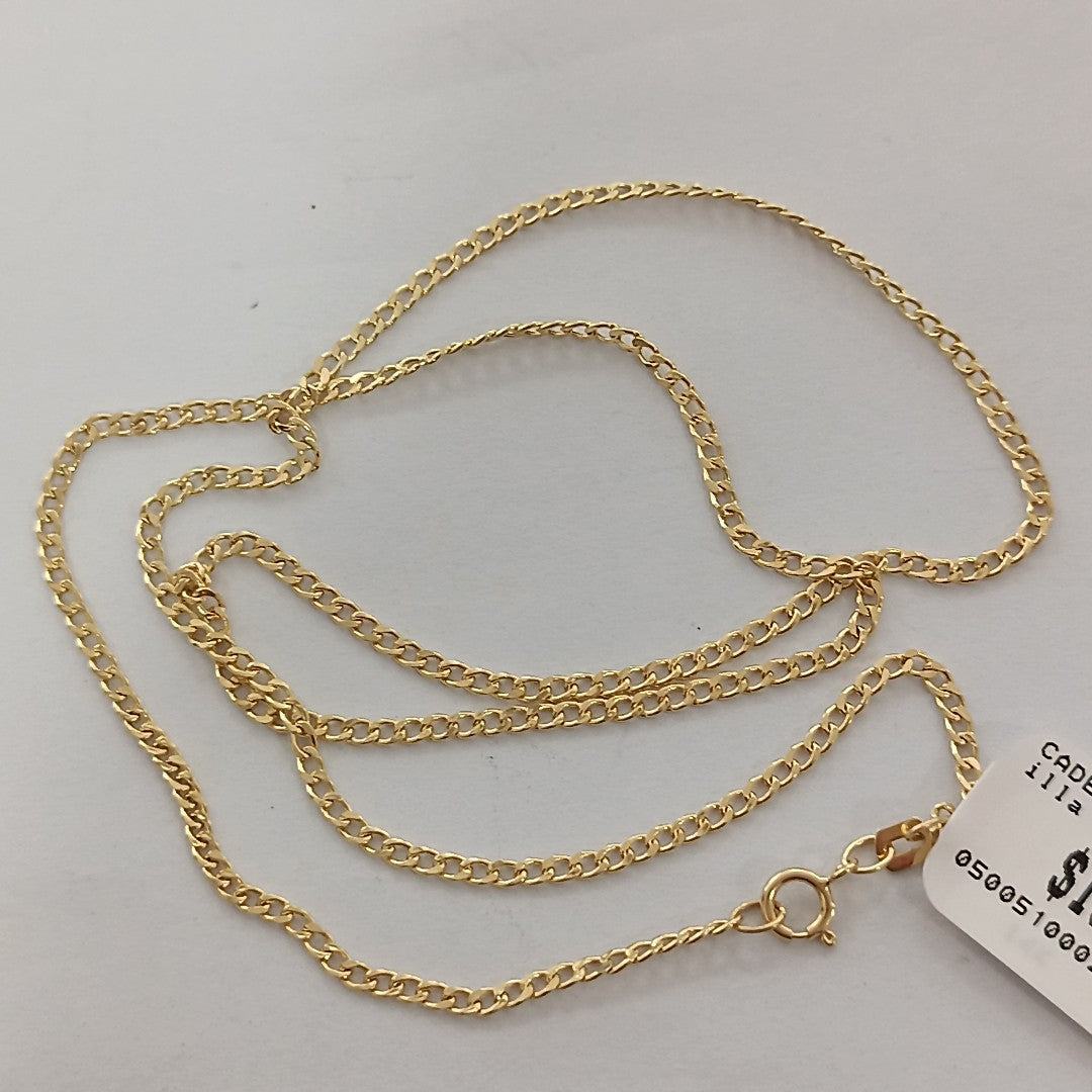 CADENAS BARBADA AMARILLA ORO 14K 1.8 (NUEVO)