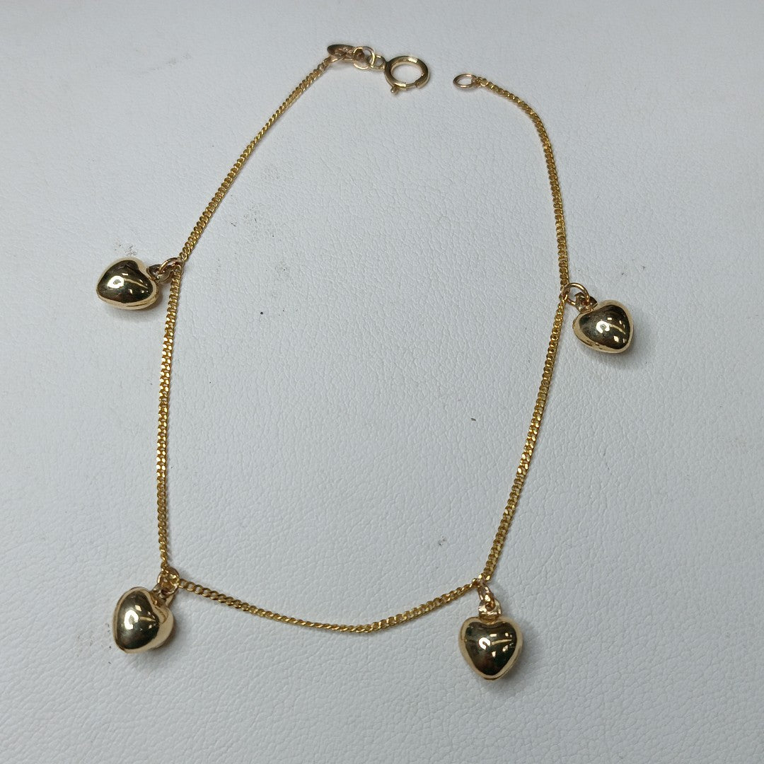 PULSERA ESPECIAL DIJES 10K 18 CM 1.6 GR (NUEVO)