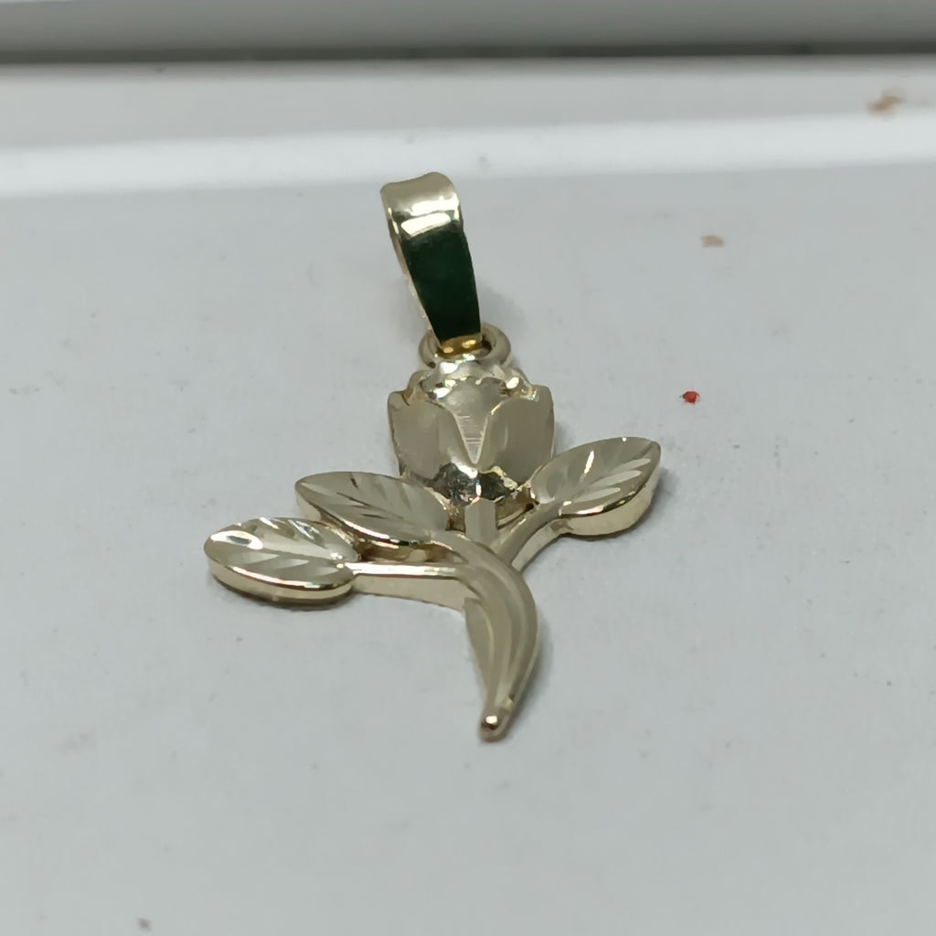 DIJE ROSA 10K 1.5 GR (NUEVO)