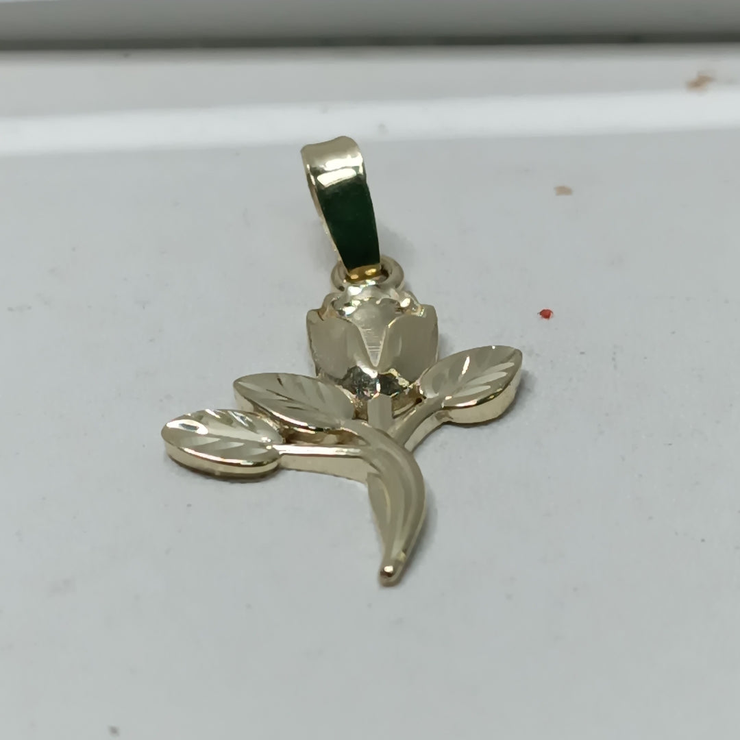 DIJE ROSA 10K 1.5 GR (NUEVO)