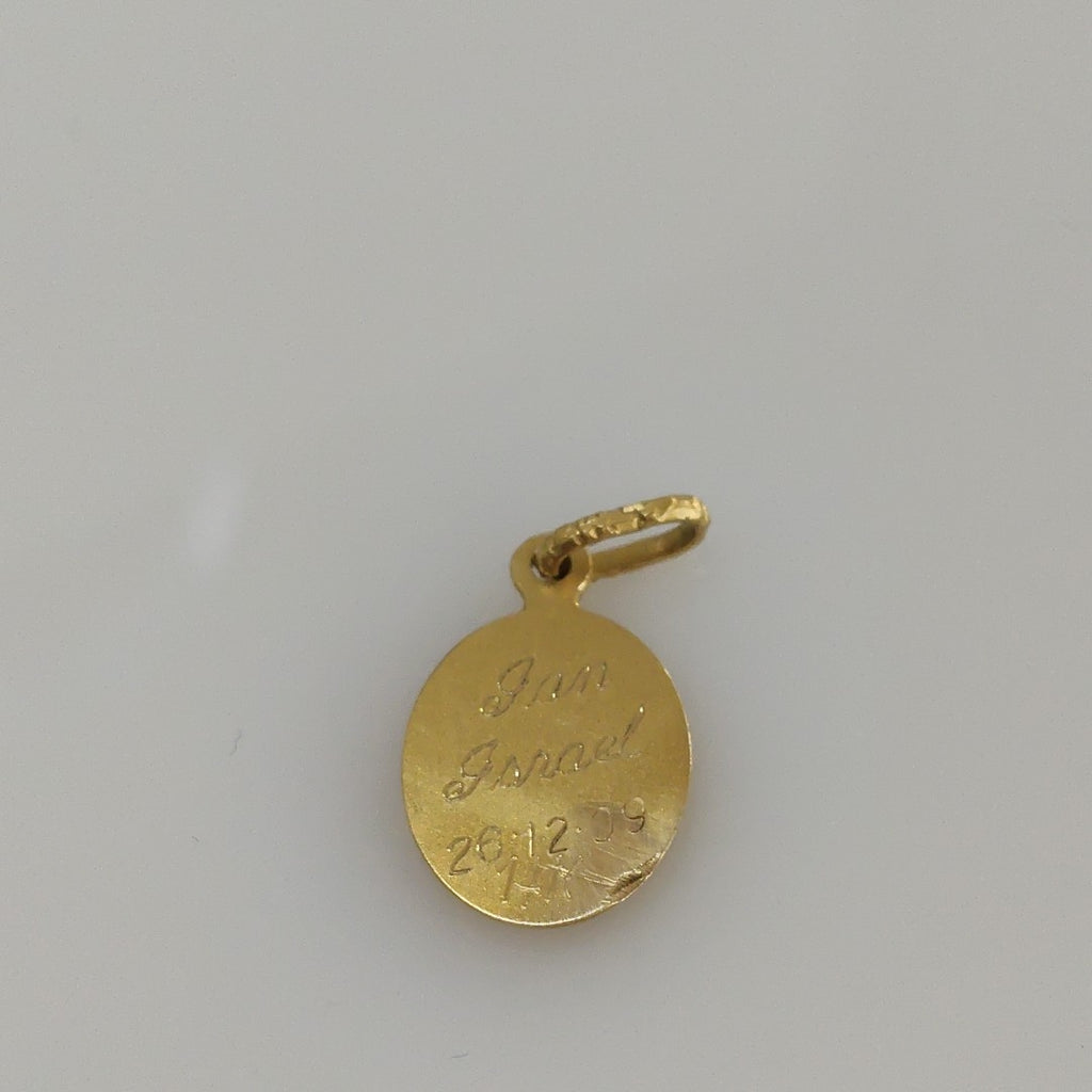 MEDALLA RELIGIOSA ORO 10 K 0,80 GRMS (SEMINUEVO)