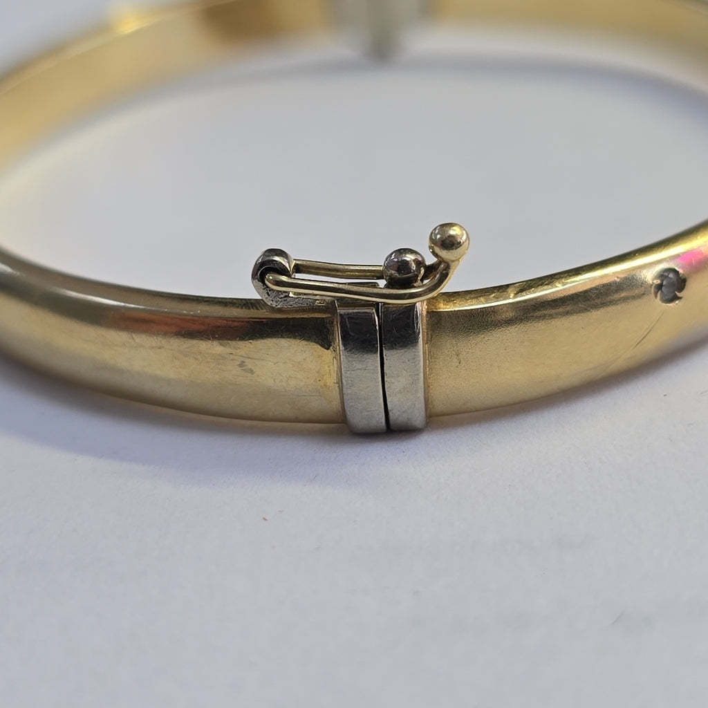 PULSERA RIGIDA ORO 14 K 9,40 GRMS (SEMINUEVO)
