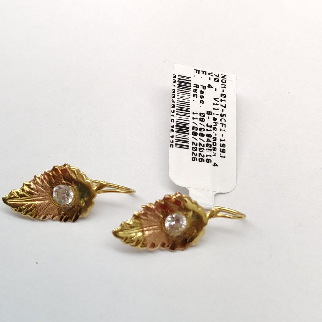 ARETES PAR ORO 14 K 1,90 GRMS (SEMINUEVO)