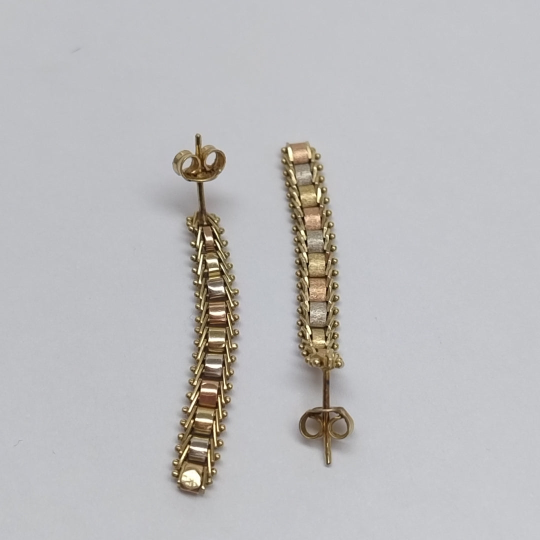 BROQUELES PAR ORO 14 K 3,50 GRMS (SEMINUEVO)