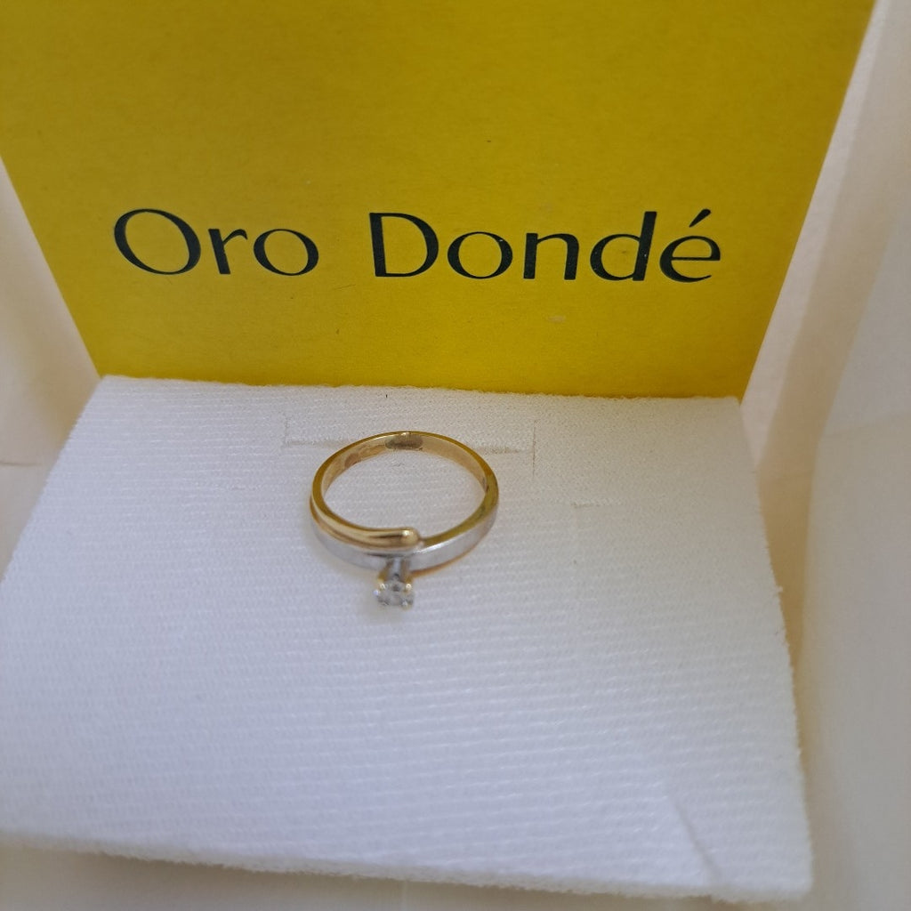 ANILLITO ORO, ORO COMBINADO 14 K 3.5 GRMS (SEMINUEVO)