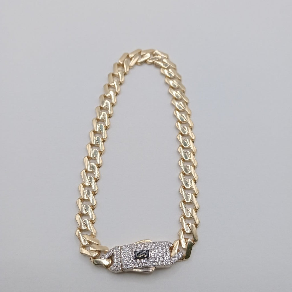 PULSERA MONACO ORO 10K 7 (NUEVO)