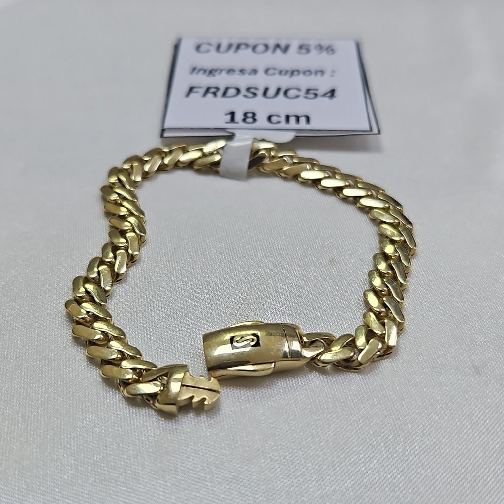 PULSERA MONACO ORO 10K 6.2 (NUEVO)