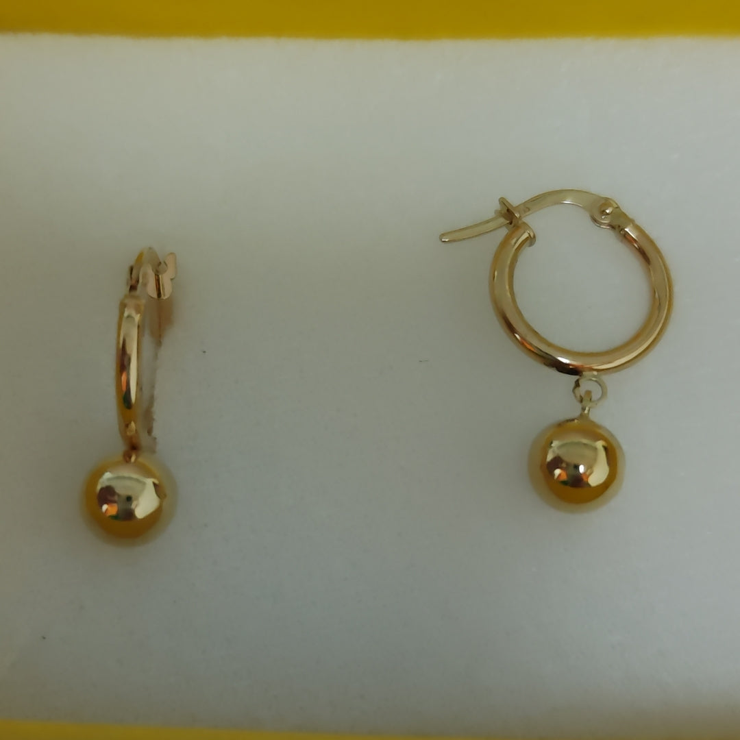 ARRACADAS ORO 14K 1.5 (NUEVO)