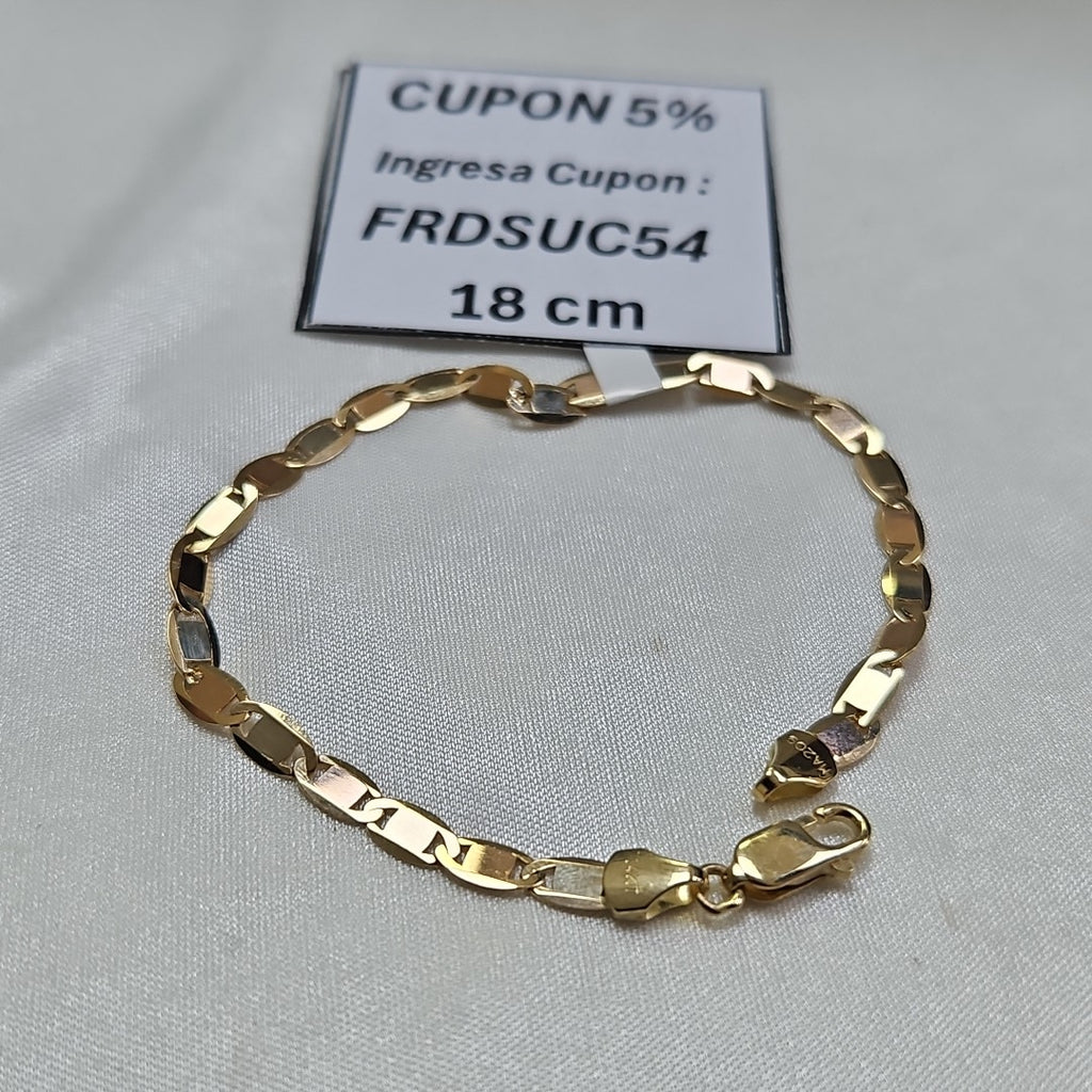 PULSERAS DAMA ORO 14K 3.8 (NUEVO)