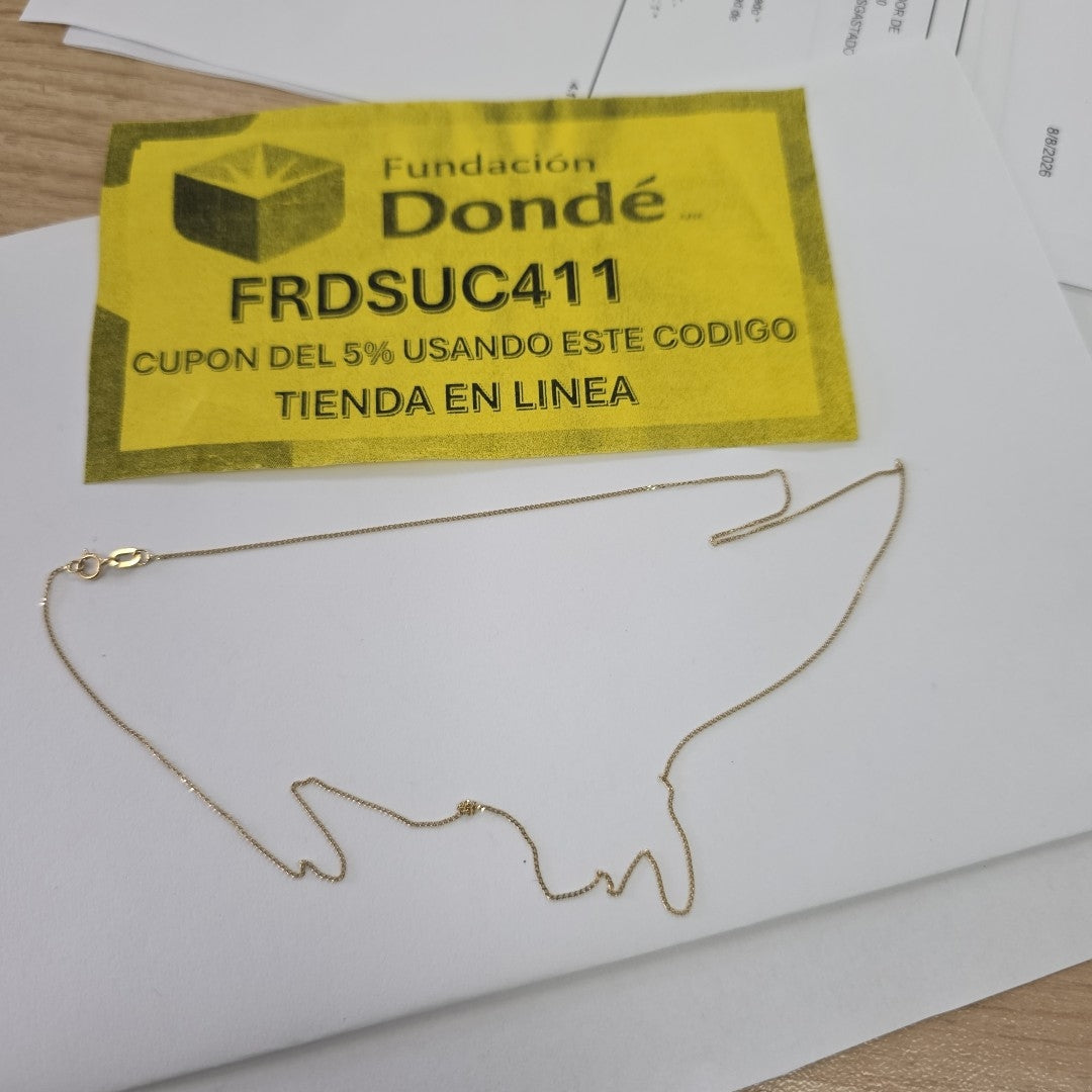 CADENA ORO 14 K 0.9 GRMS (SEMINUEVO)