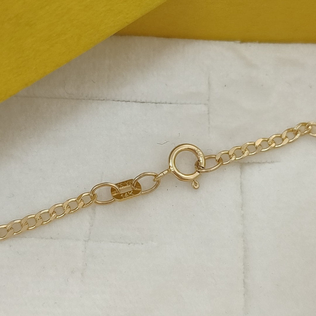 CADENAS BARBADA AMARILLA ORO 14K 1.9 (NUEVO)