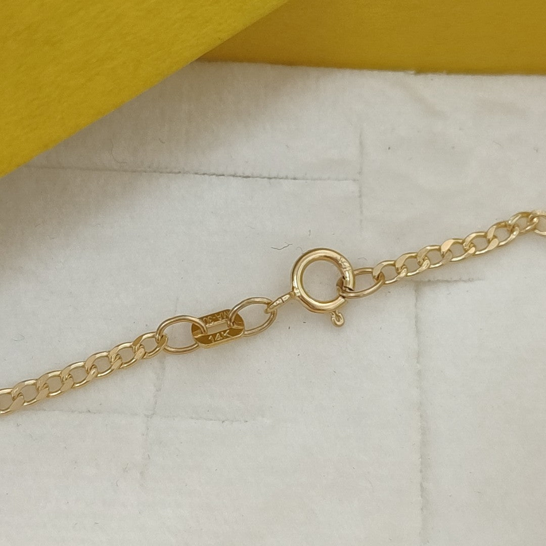 CADENAS BARBADA AMARILLA ORO 14K 1.9 (NUEVO)