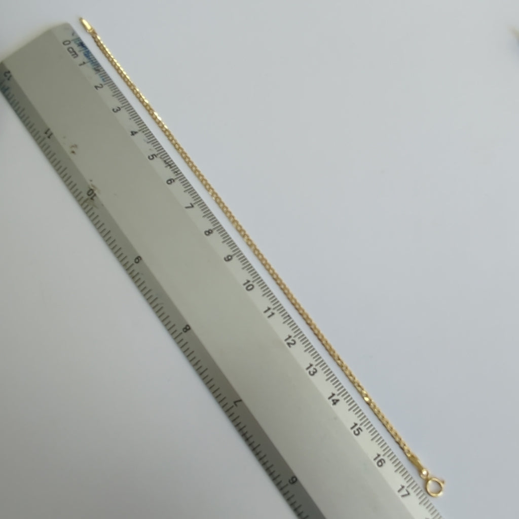 PULSERAS DAMA BARBADA AMARILLA ORO 14K 1.2 (NUEVO)