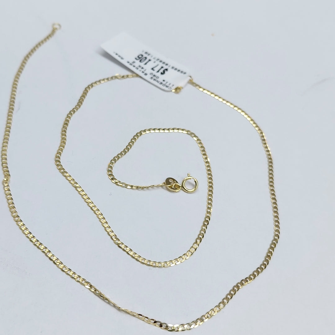 CADENAS BARBADA AMARILLA ORO 14K 2 (NUEVO)