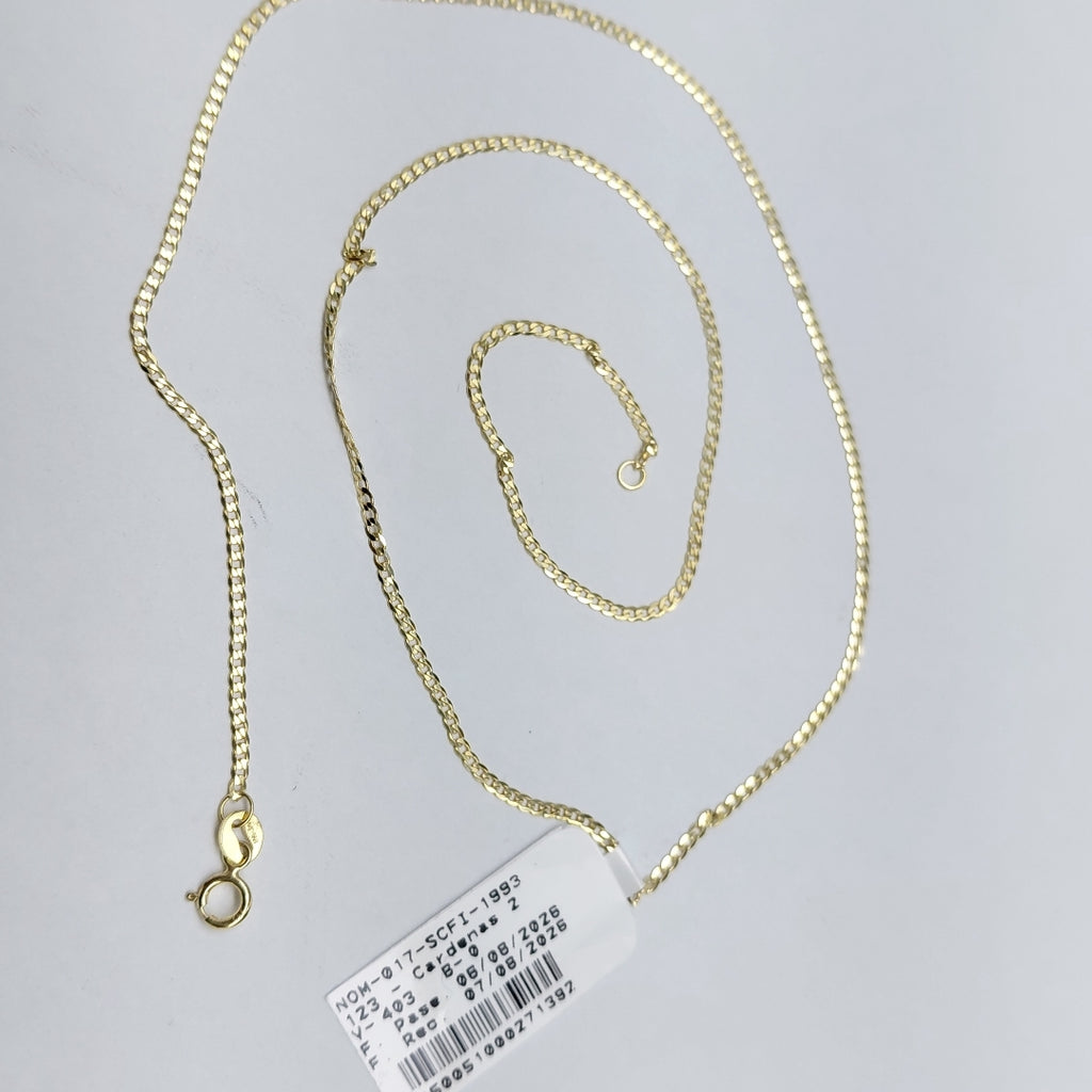CADENAS BARBADA AMARILLA ORO 14K 1.9 (NUEVO)