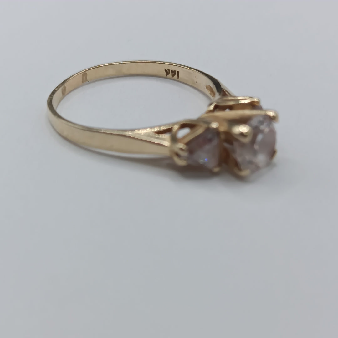 SOLITARIO ORO 14 K 2.9 GRMS (SEMINUEVO)