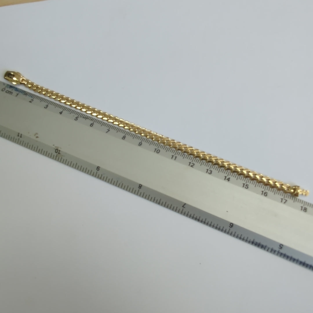 PULSERA MONACO ORO 14K 5.2 (NUEVO)
