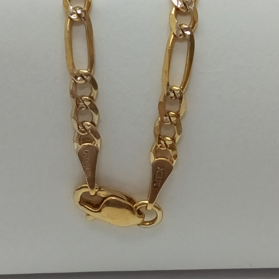 CADENAS 3X1 DIAMANTADA ORO 14K 55 CM 8.5 GR (NUEVO)