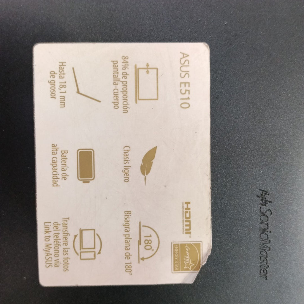 LAPTOP ASUS E510MA-BR1366W (2023) 128 GB SSD 4 GB RAM (SEMINUEVO)