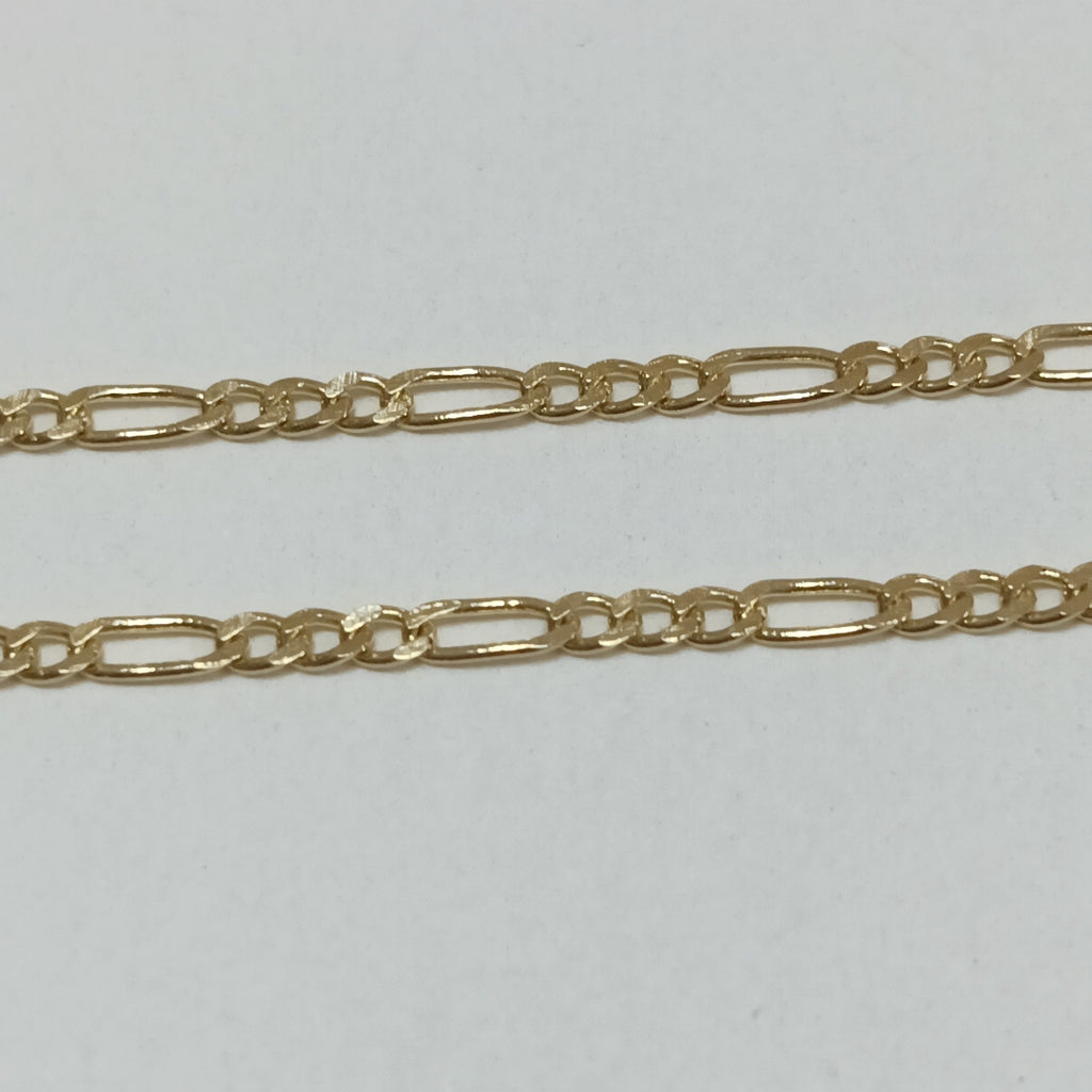 CADENAS TEJIDO 3X1 ORO 14K 55 CM 2.4 GR (NUEVO)