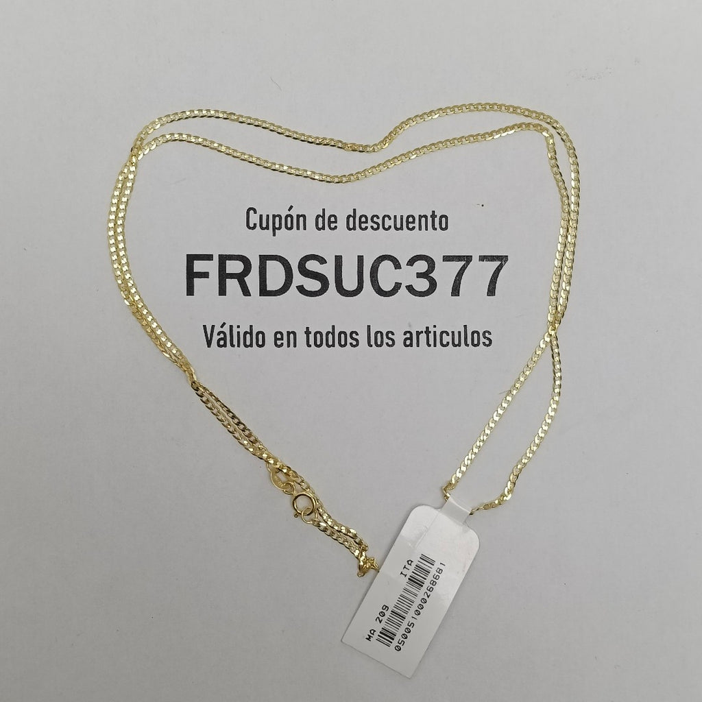 CADENAS BARBADA AMARILLA ORO 14K 2.2 (NUEVO)