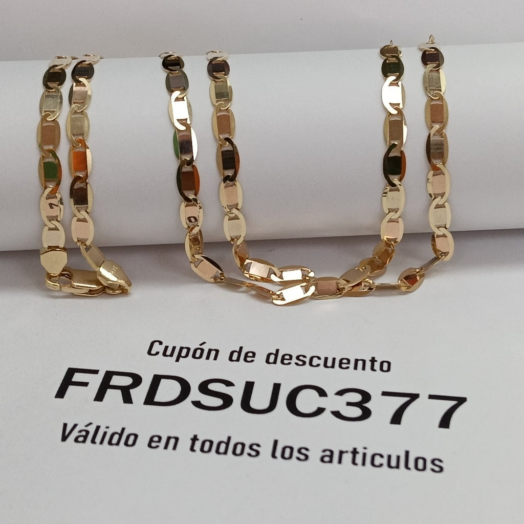 CADENAS VALENTINA/ESPEJO ORO 14K 10.7 (NUEVO)