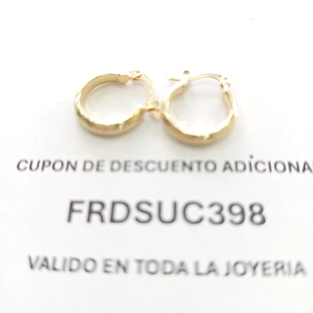 ARETES ARRACADA ASTRIADA 14K 1.6 GR (NUEVO)