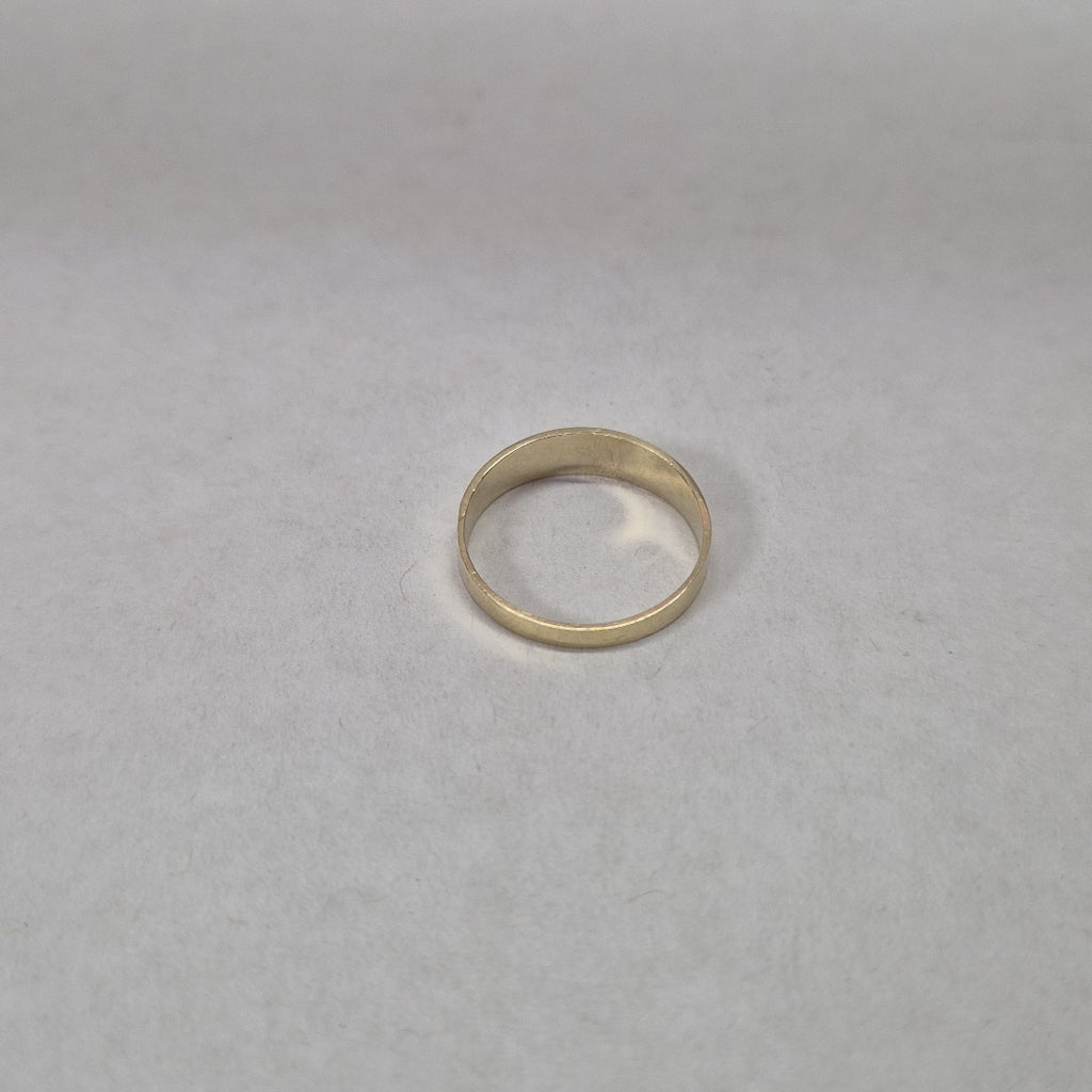 ANILLOS ARGOLLA DE LA SUERTE 10K TALLA 8 1.2 GR (NUEVO)
