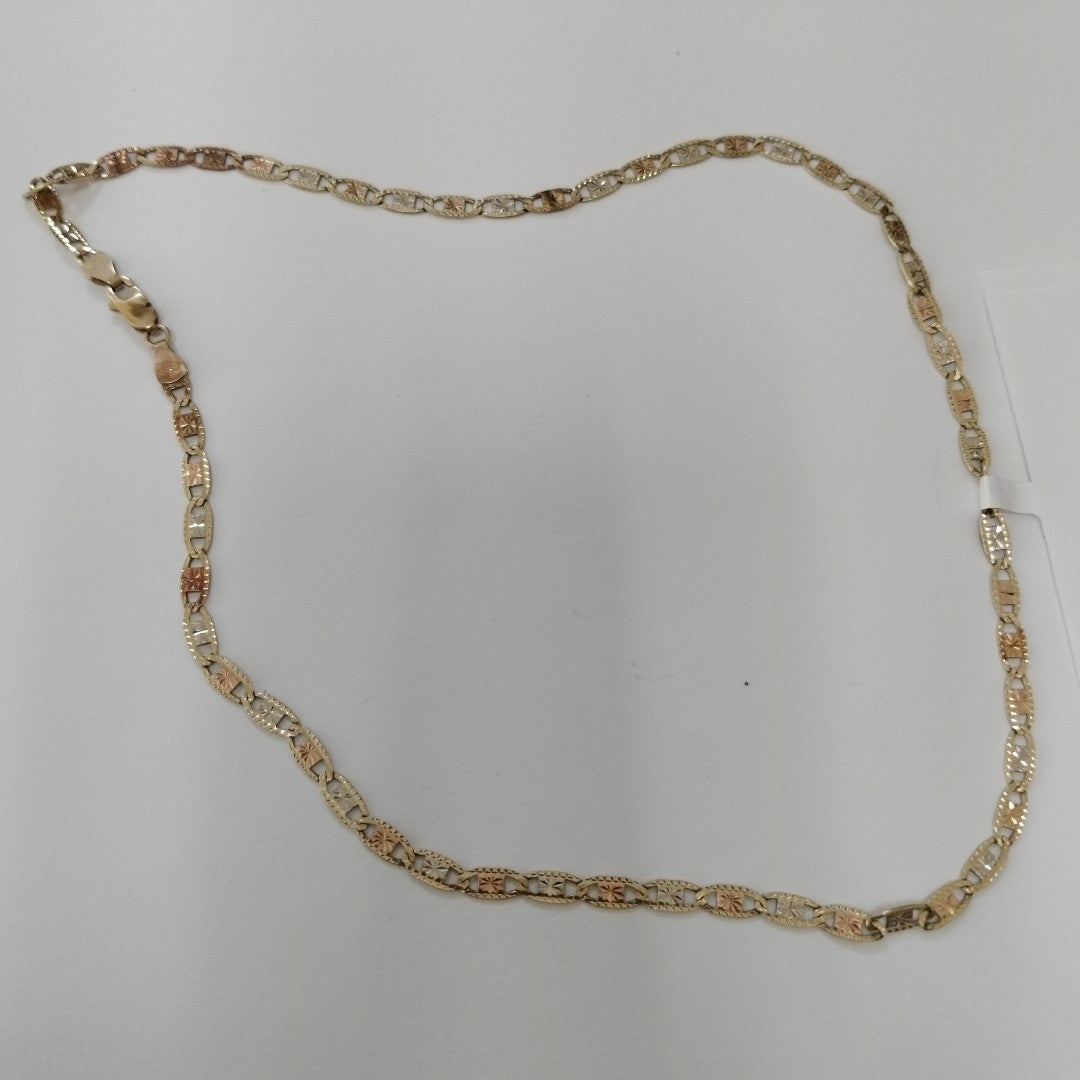 CADENA ORO COMBINADO 14 K 10,10 GRMS (SEMINUEVO)