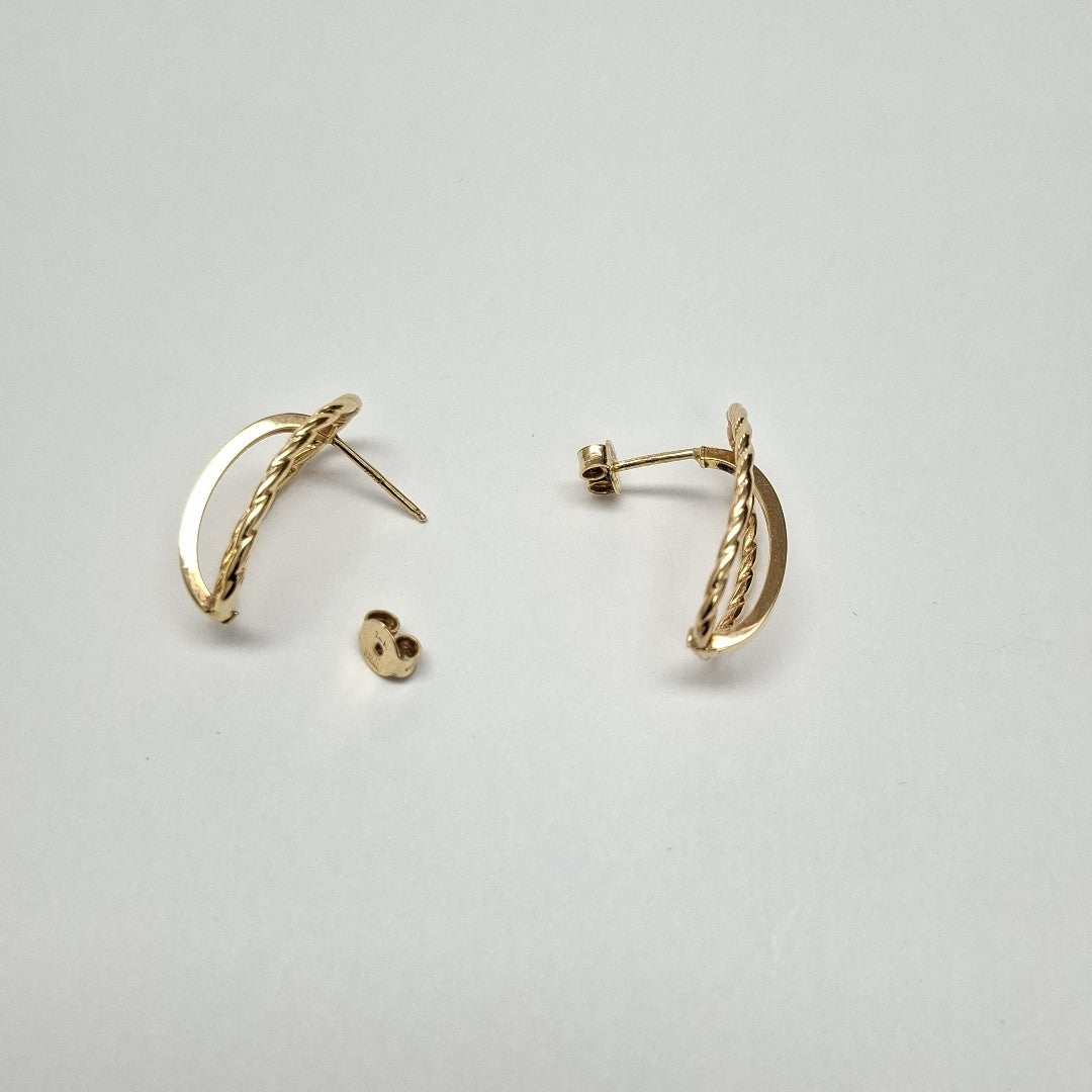 ARETES PAR ORO 14 K 2.2 GRMS (SEMINUEVO)