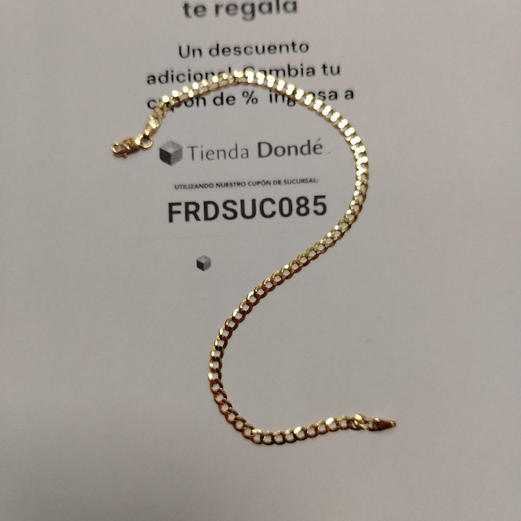 PULSERAS CABALLERO BARBADA AMARILLA ORO 14K 2.8 (NUEVO)