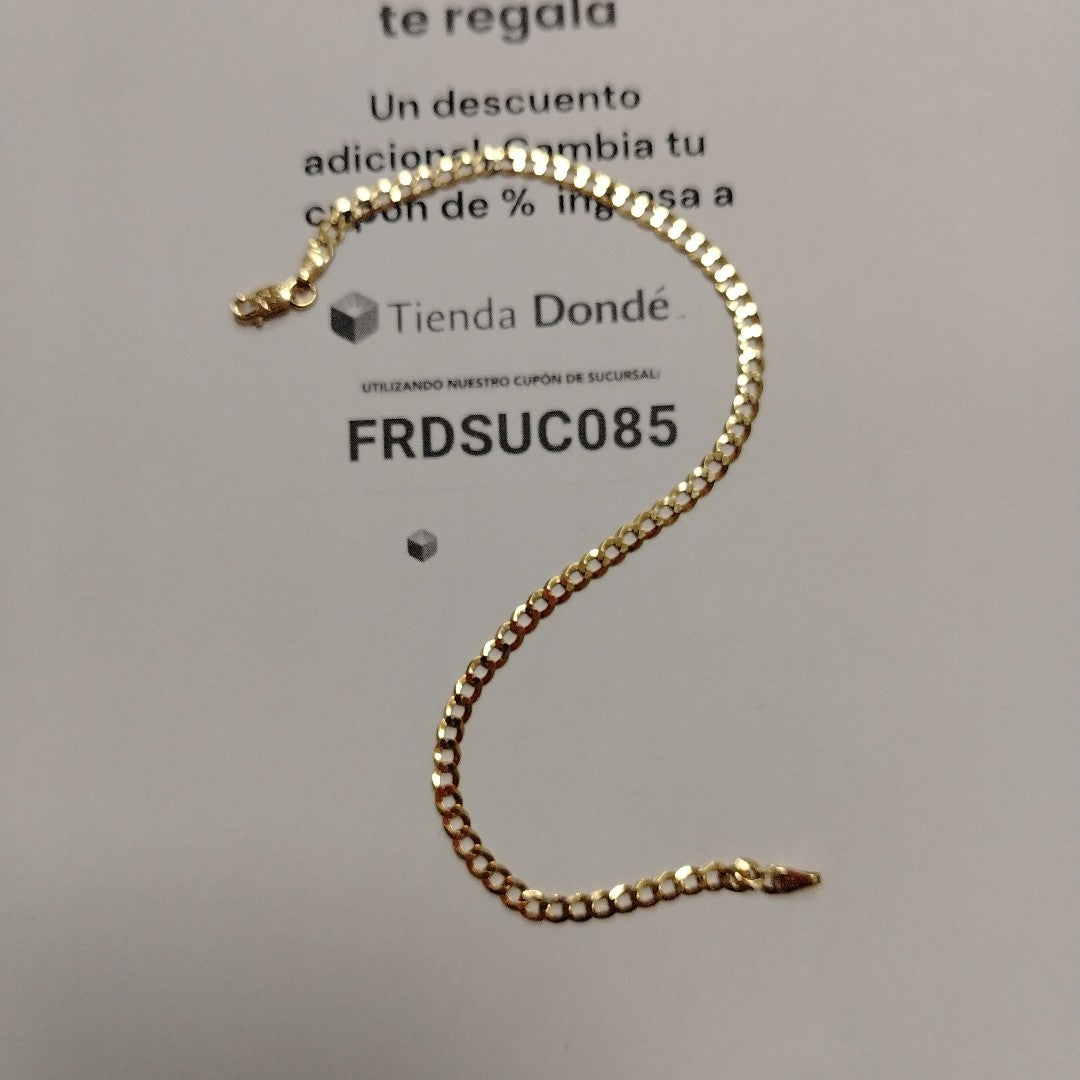 PULSERAS CABALLERO BARBADA AMARILLA ORO 14K 2.8 (NUEVO)