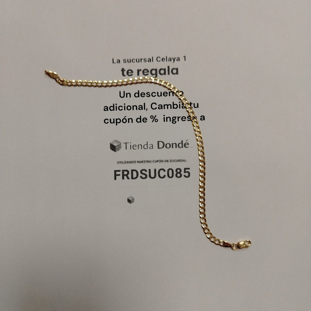 PULSERAS DAMA BARBADA AMARILLA ORO 14K 2.4 (NUEVO)