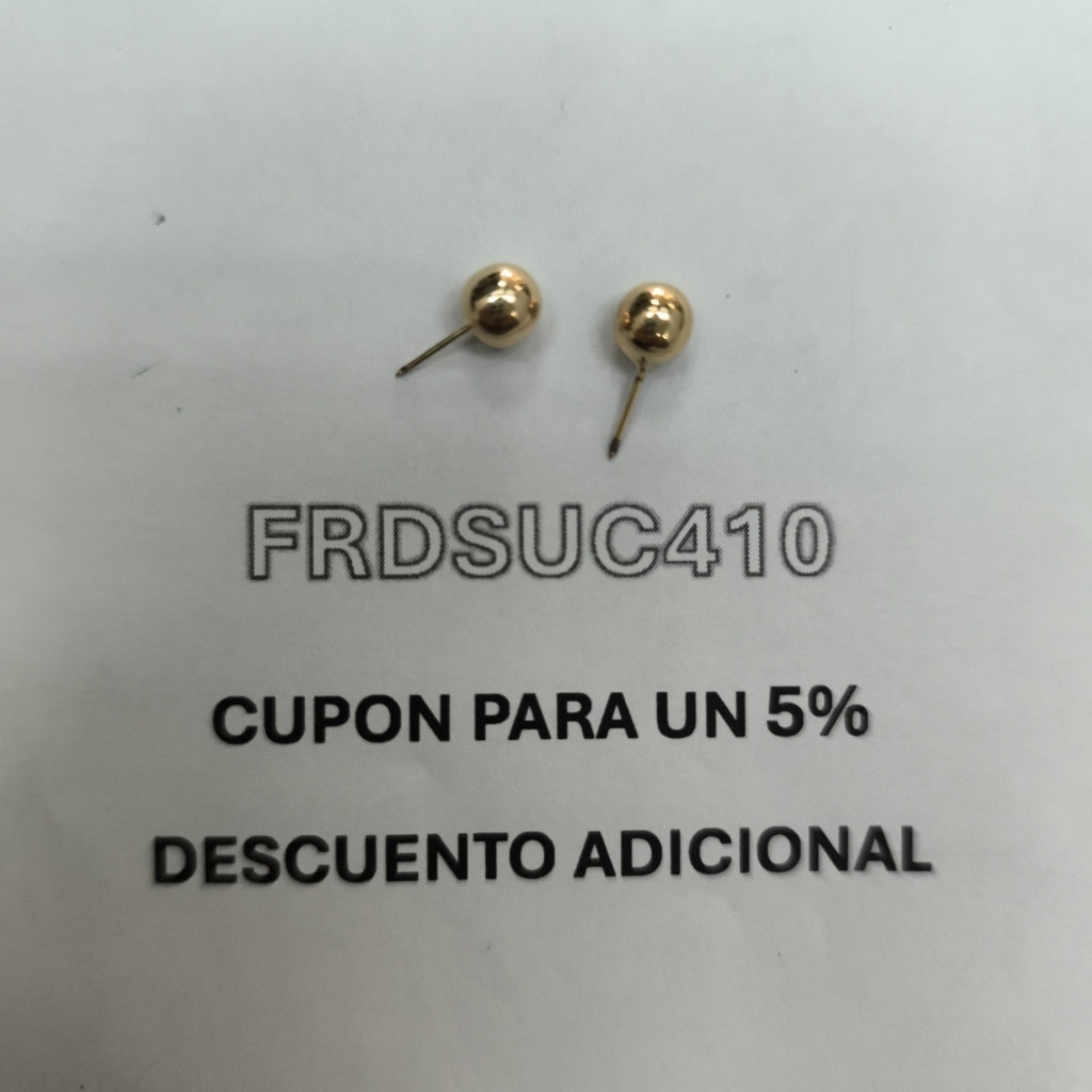 BROQUELES PAR ORO 10 K 0,50 GRMS (SEMINUEVO)