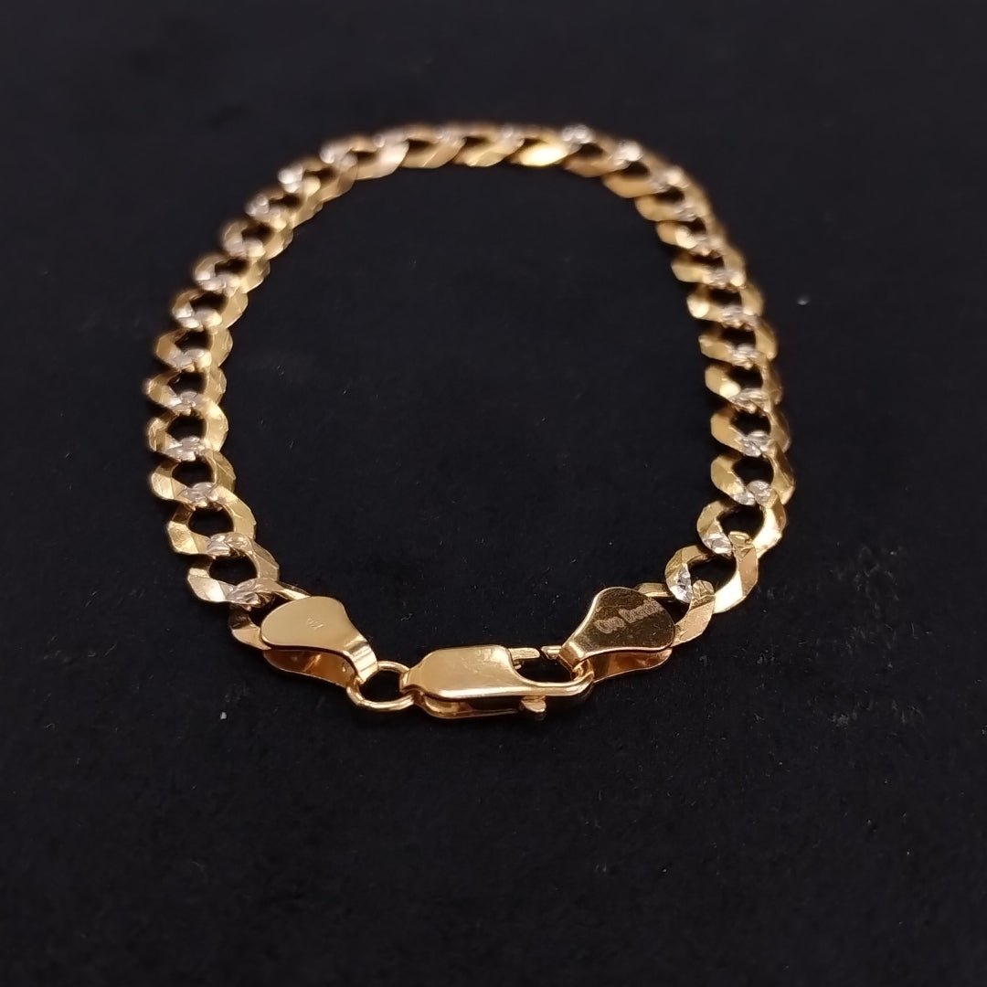 PULSERA BARBADA 14K 21 CM 5.6 GR (NUEVO)