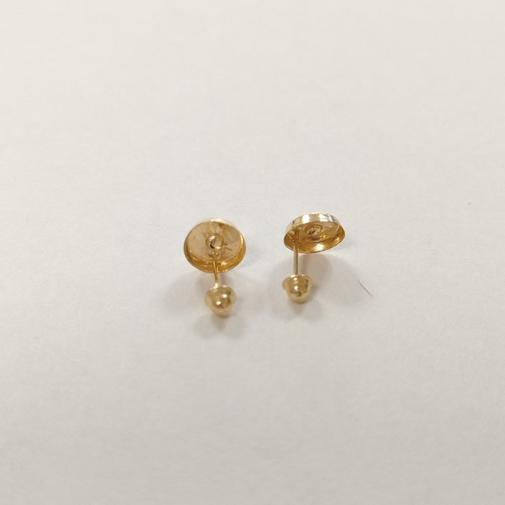 BROQUELES BROQUEL FIG BOTON C CIRCONIA 14K 0.2916 GR (NUEVO)