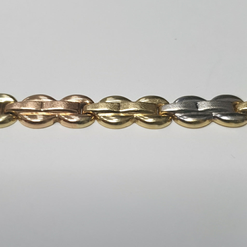 PULSERA ORO COMBINADO 14 K 6 GRMS (SEMINUEVO)