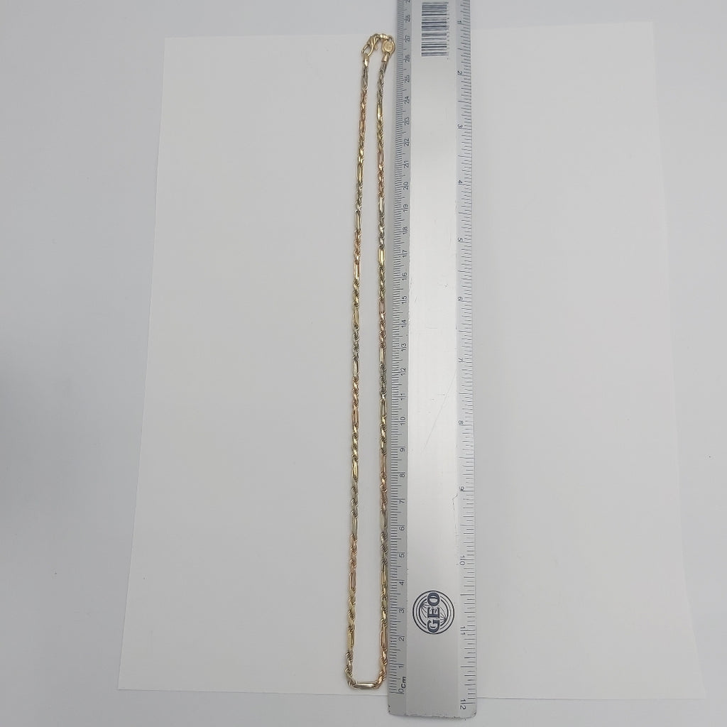 CADENA ORO COMBINADO 14 K 19,10 GRMS (SEMINUEVO)