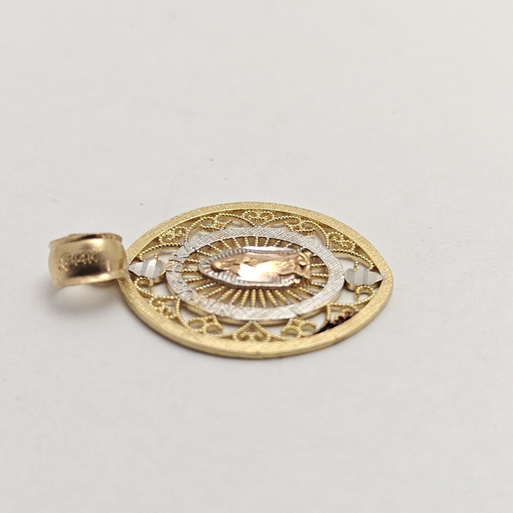 MEDALLA RELIGIOSA ORO COMBINADO 14 K 1,80 GRMS (SEMINUEVO)