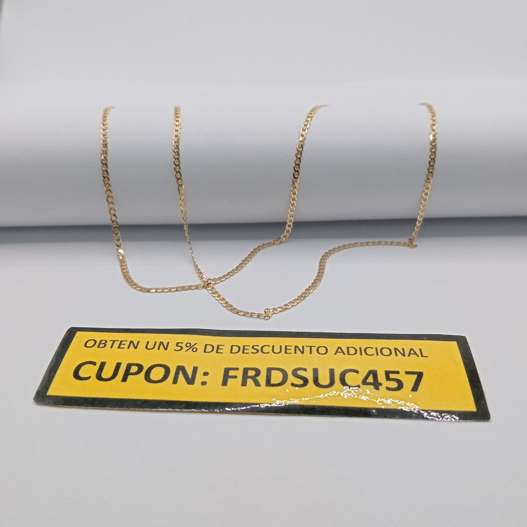 CADENAS BARBADA AMARILLA ORO 14K 2.2 (NUEVO)