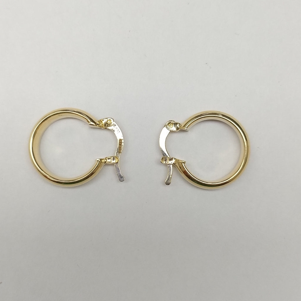 ARETES ARRACADA LISA 14K 1.7 GR (NUEVO)