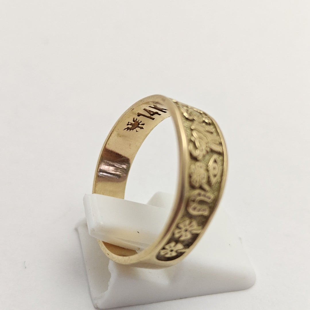ARGOLLA DE LA SUERTE ORO 14 K 4,60 GRMS (SEMINUEVO)