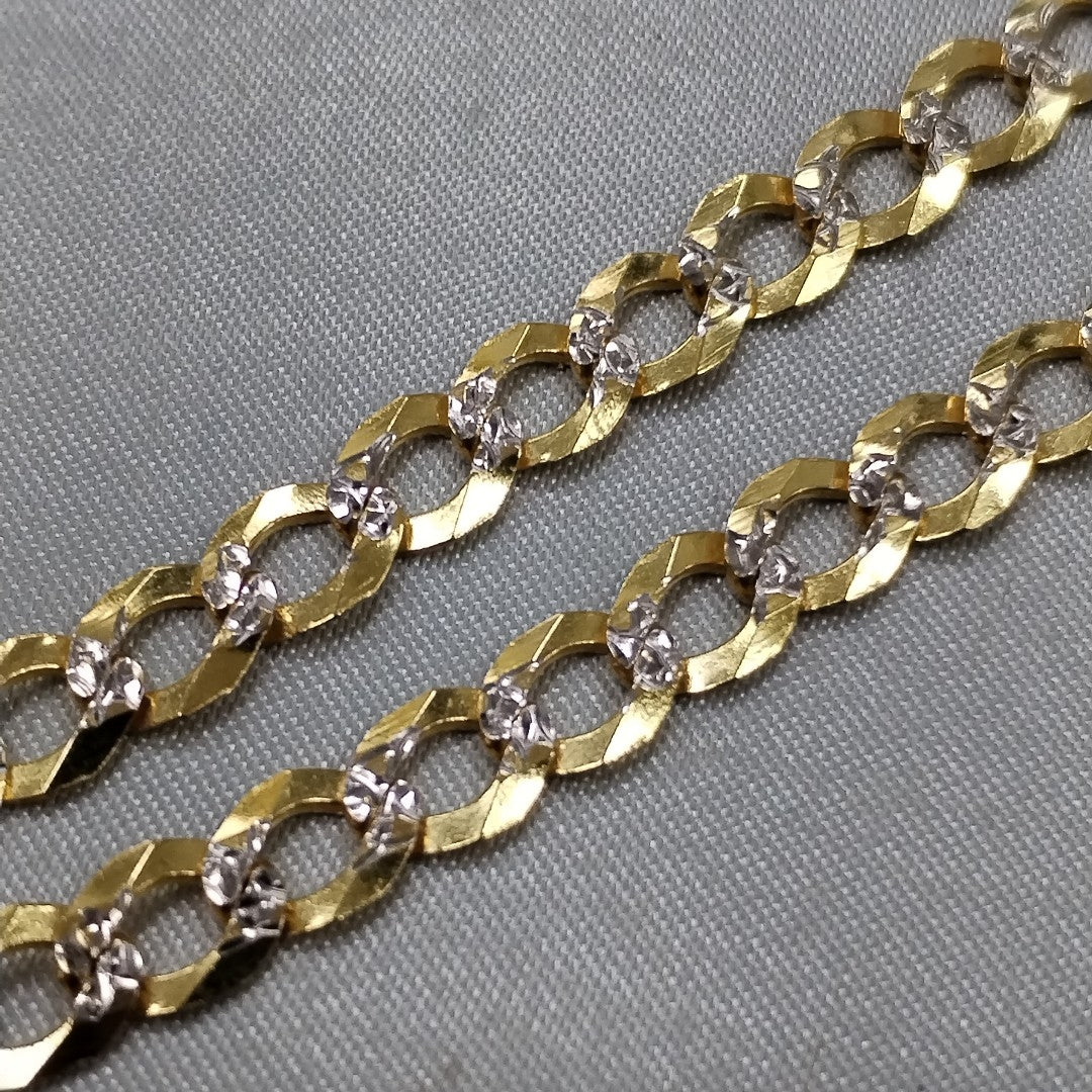 PULSERA BARBADA 14K 21 CM 5.5 GR (NUEVO)