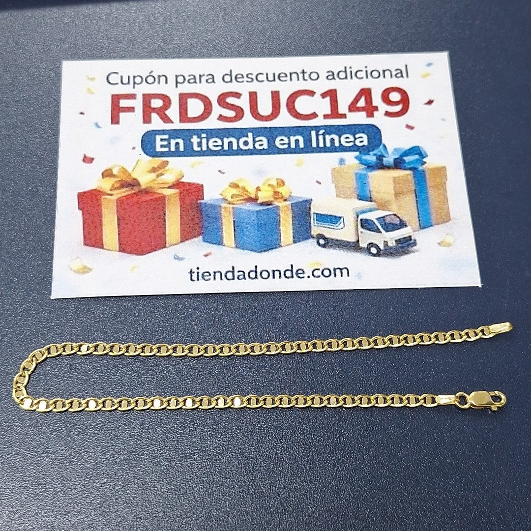 PULSERAS CABALLERO ORO 14K 1.4 (NUEVO)