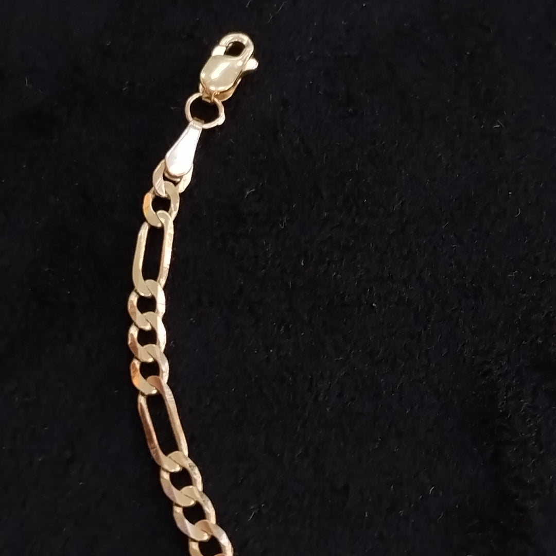 PULSERA TEJIDO 3X1 14K 18 CM 2.6 GR (NUEVO)