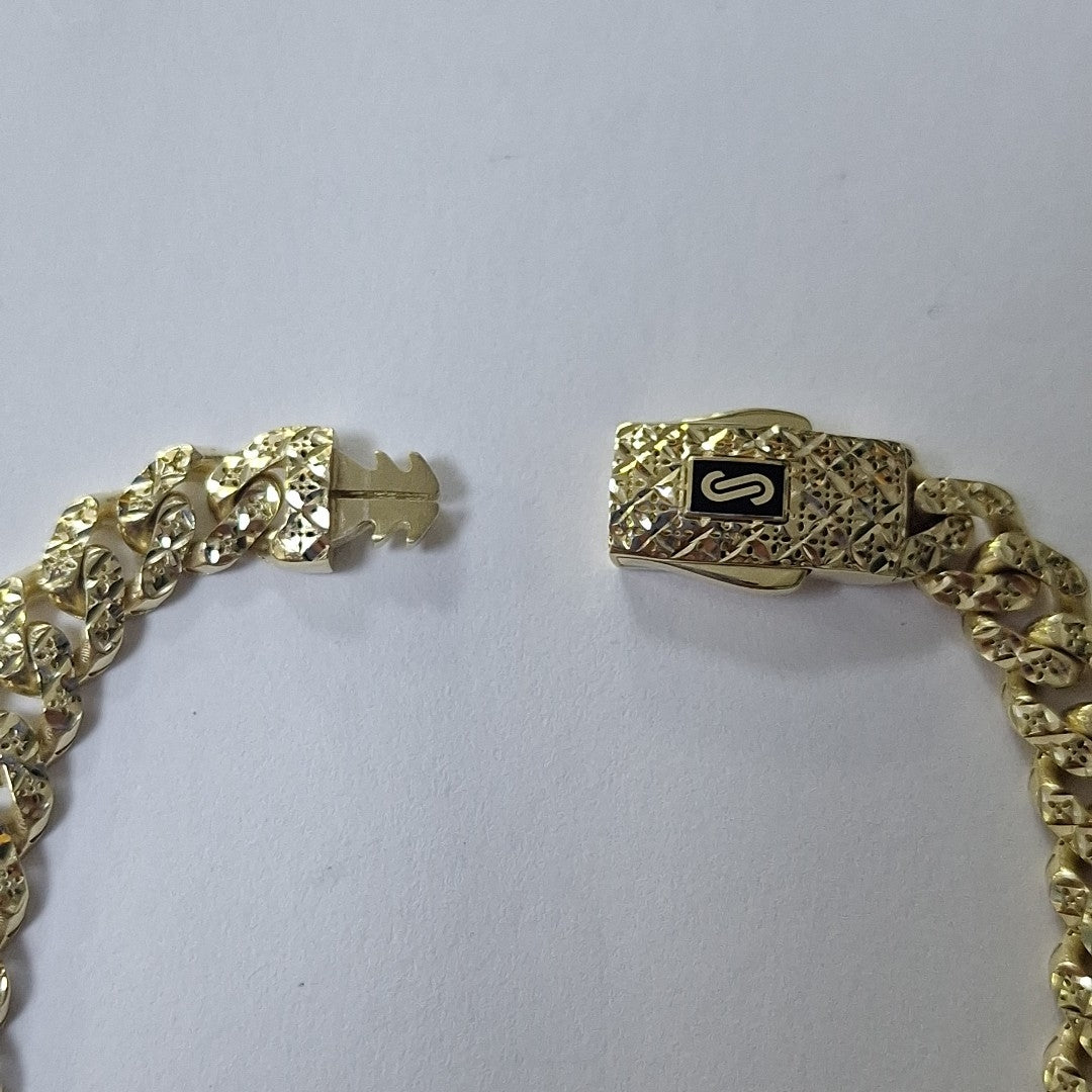 PULSERA MONACO ORO 10K 6.4 (NUEVO)