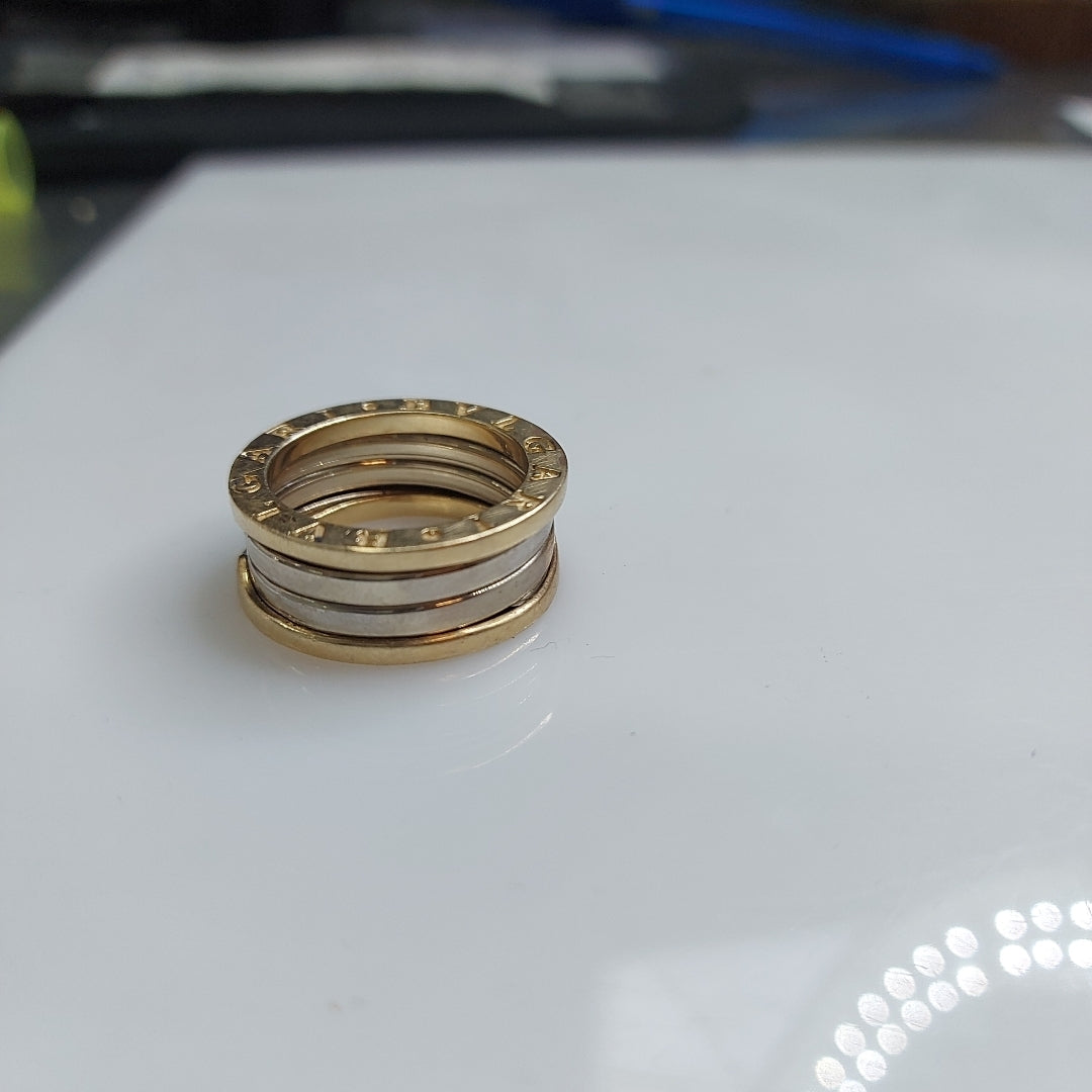 ANILLO ORO, ORO COMBINADO 14 K 10.6 GRMS (SEMINUEVO)