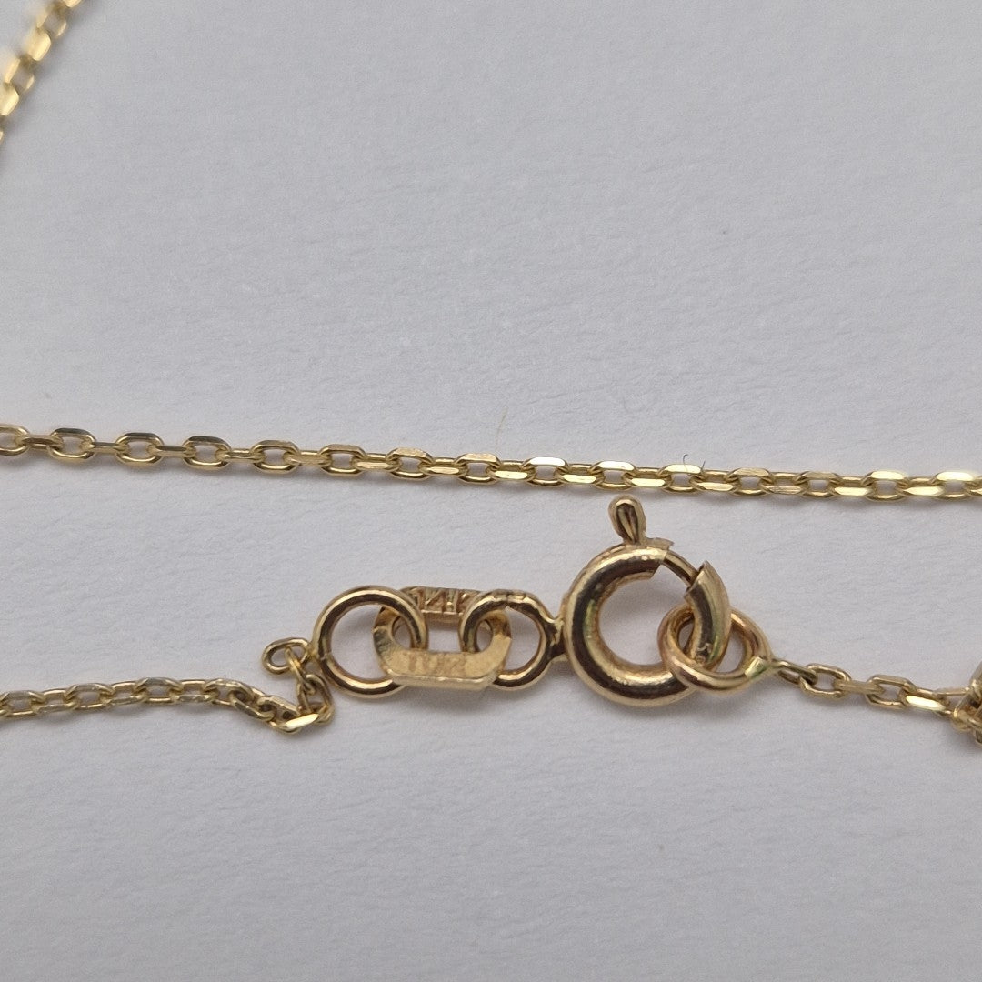 GARGANTILLA ORO COMBINADO 14 K 3 GRMS (SEMINUEVO)