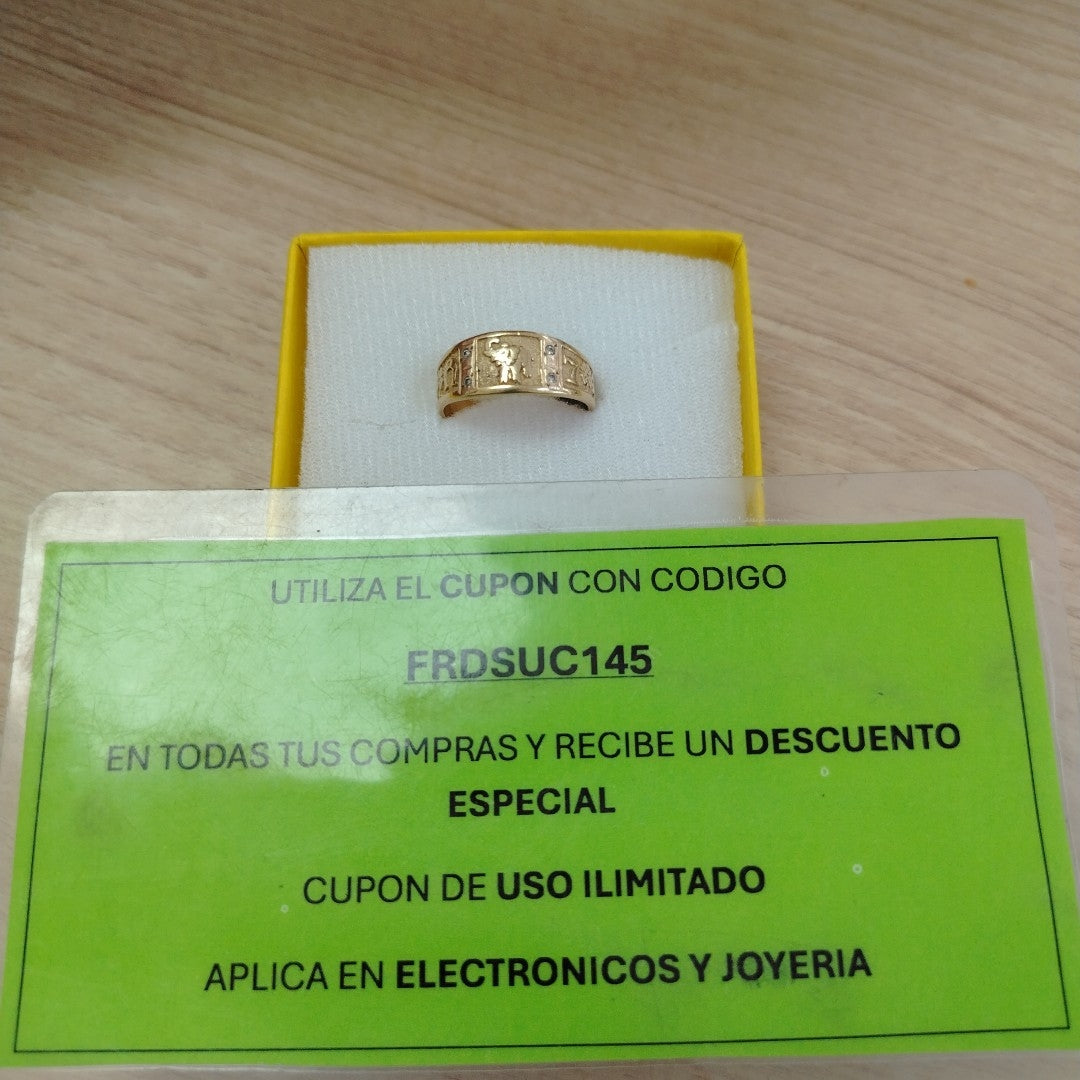 ARGOLLA DE LA SUERTE ORO 10 K 3.3 GRMS (SEMINUEVO)